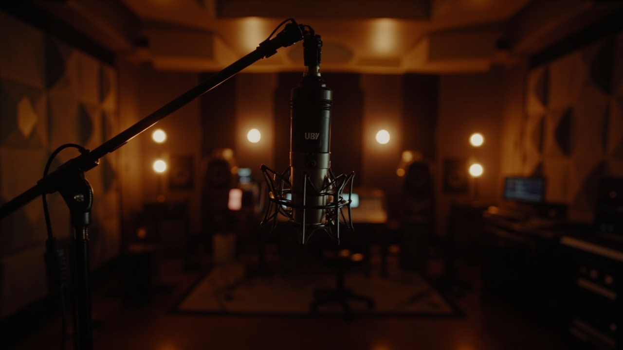 Professional voice recording studio